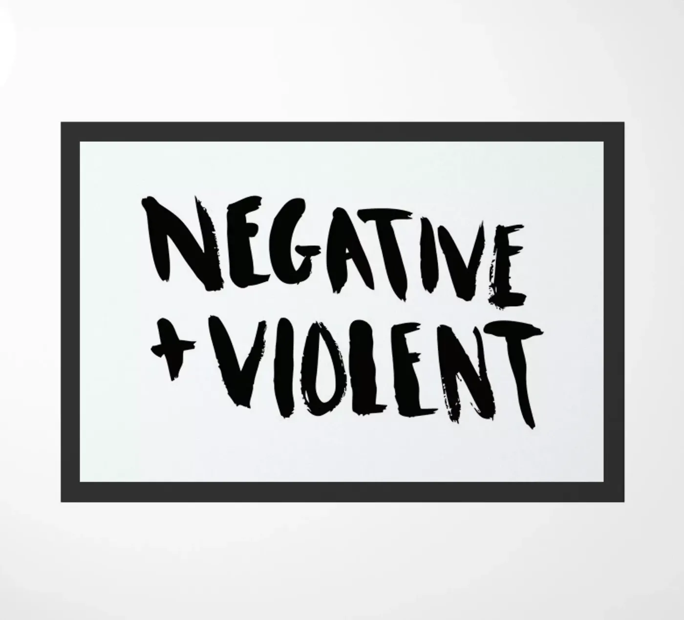 Negative + Violent deurmat van Dead Language