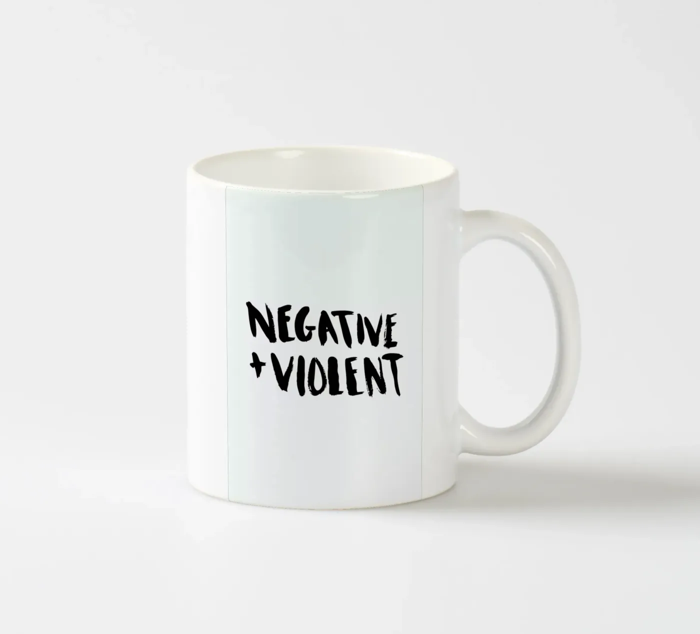 Negative + Violent ceramic mug by Dead Language