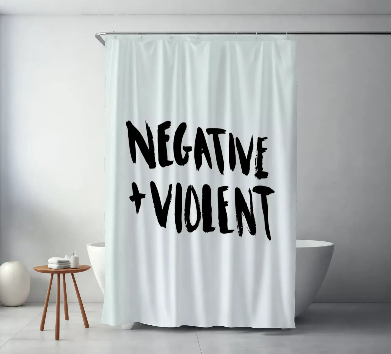 Negative + Violent tenda da doccia da Dead Language