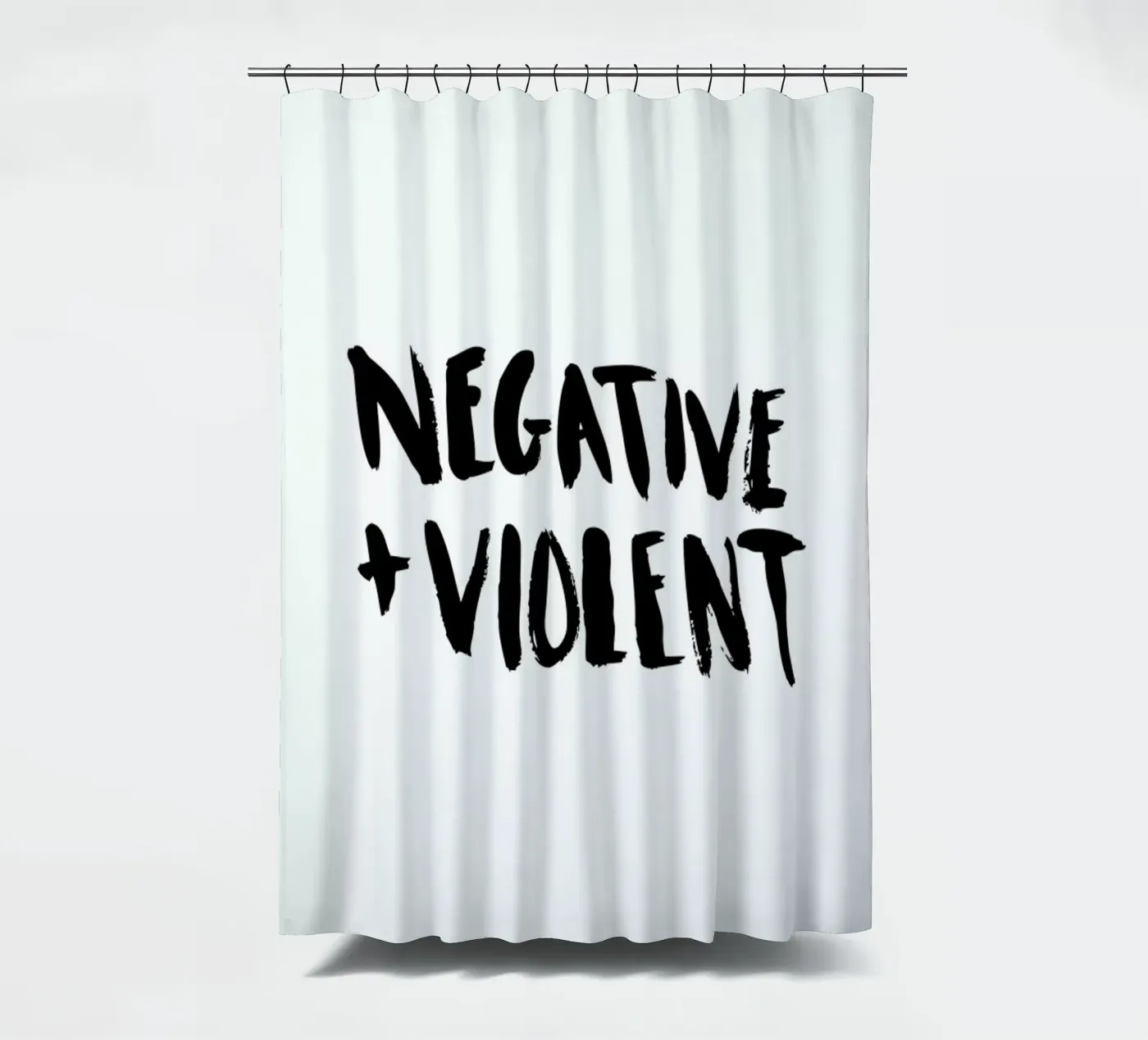 Negative + Violent Duschvorhang von Dead Language