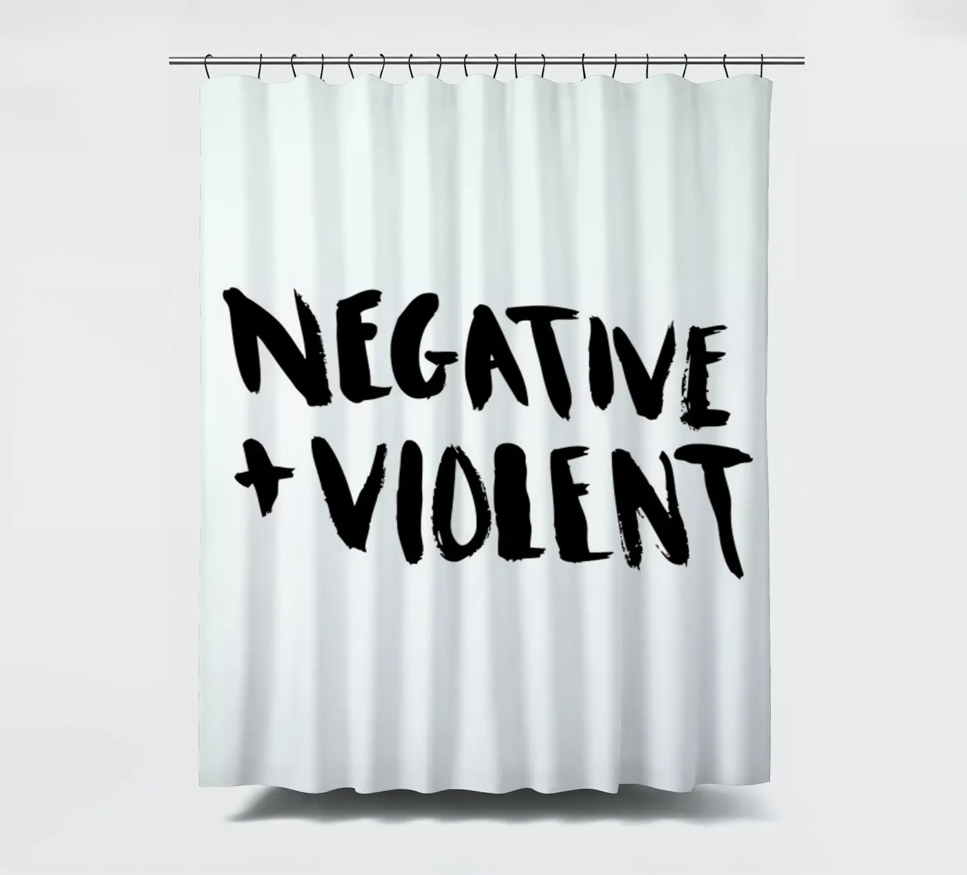 Negative + Violent Duschvorhang von Dead Language