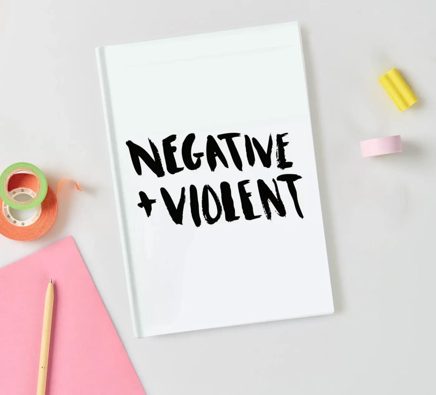 Negative + Violent notebook by Dead Language