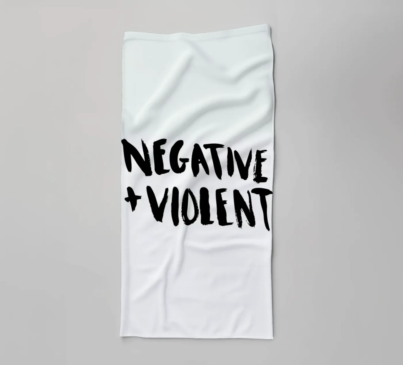 Negative + Violent towel by Dead Language
