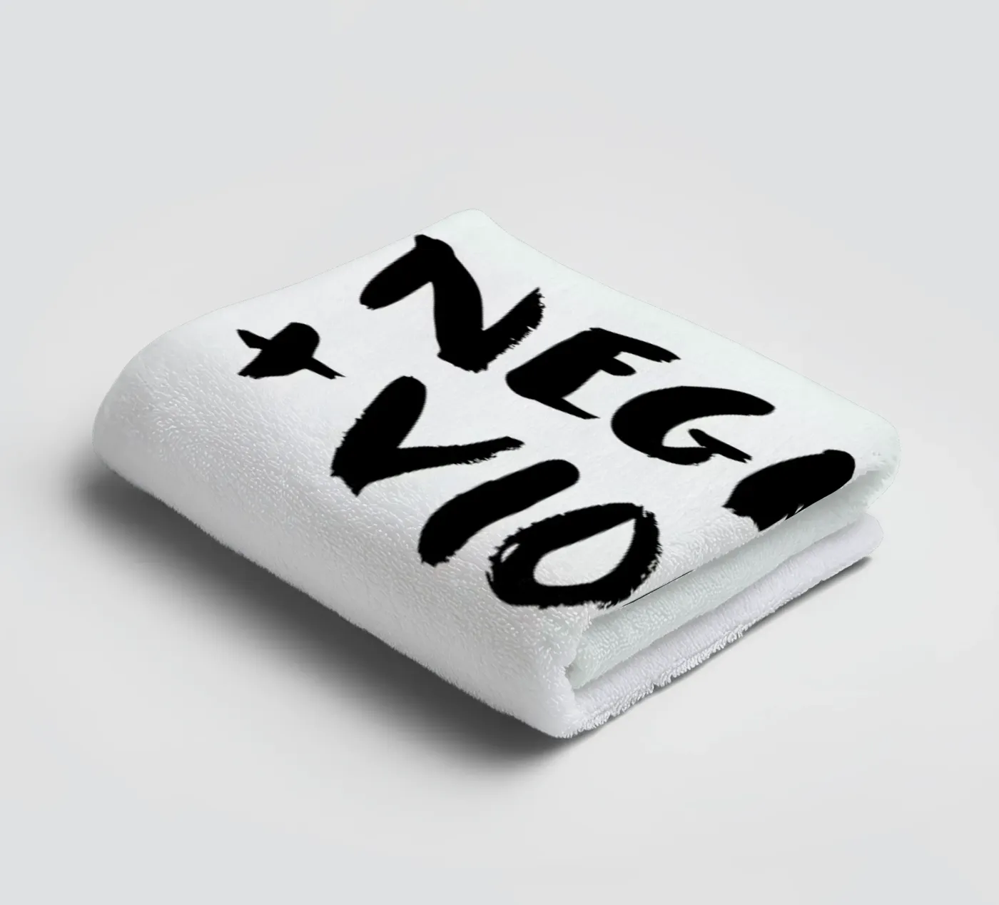 Negative + Violent towel by Dead Language