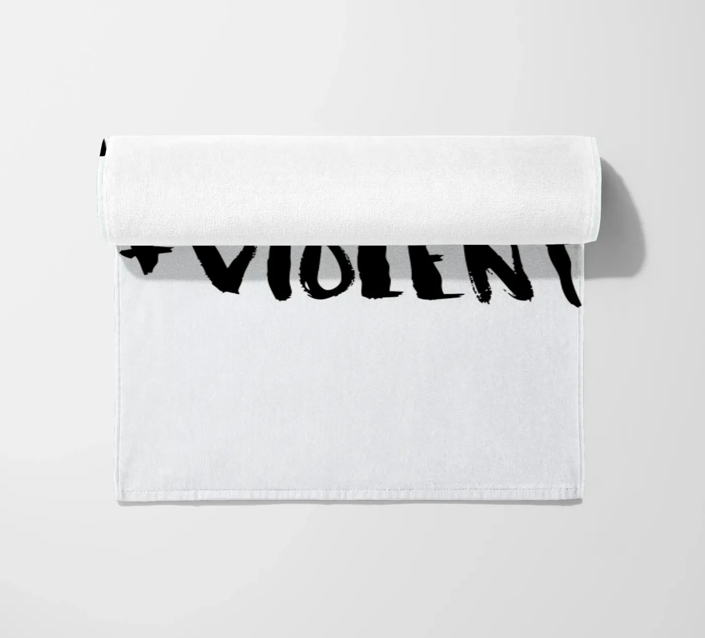 Negative + Violent beach towel by Dead Language