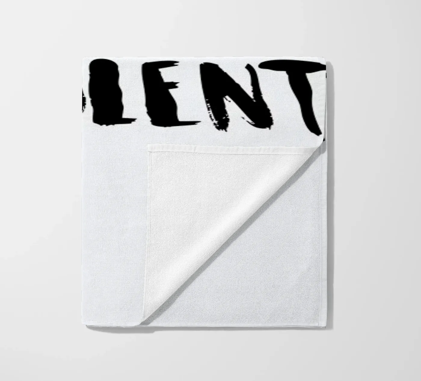 Negative + Violent beach towel by Dead Language