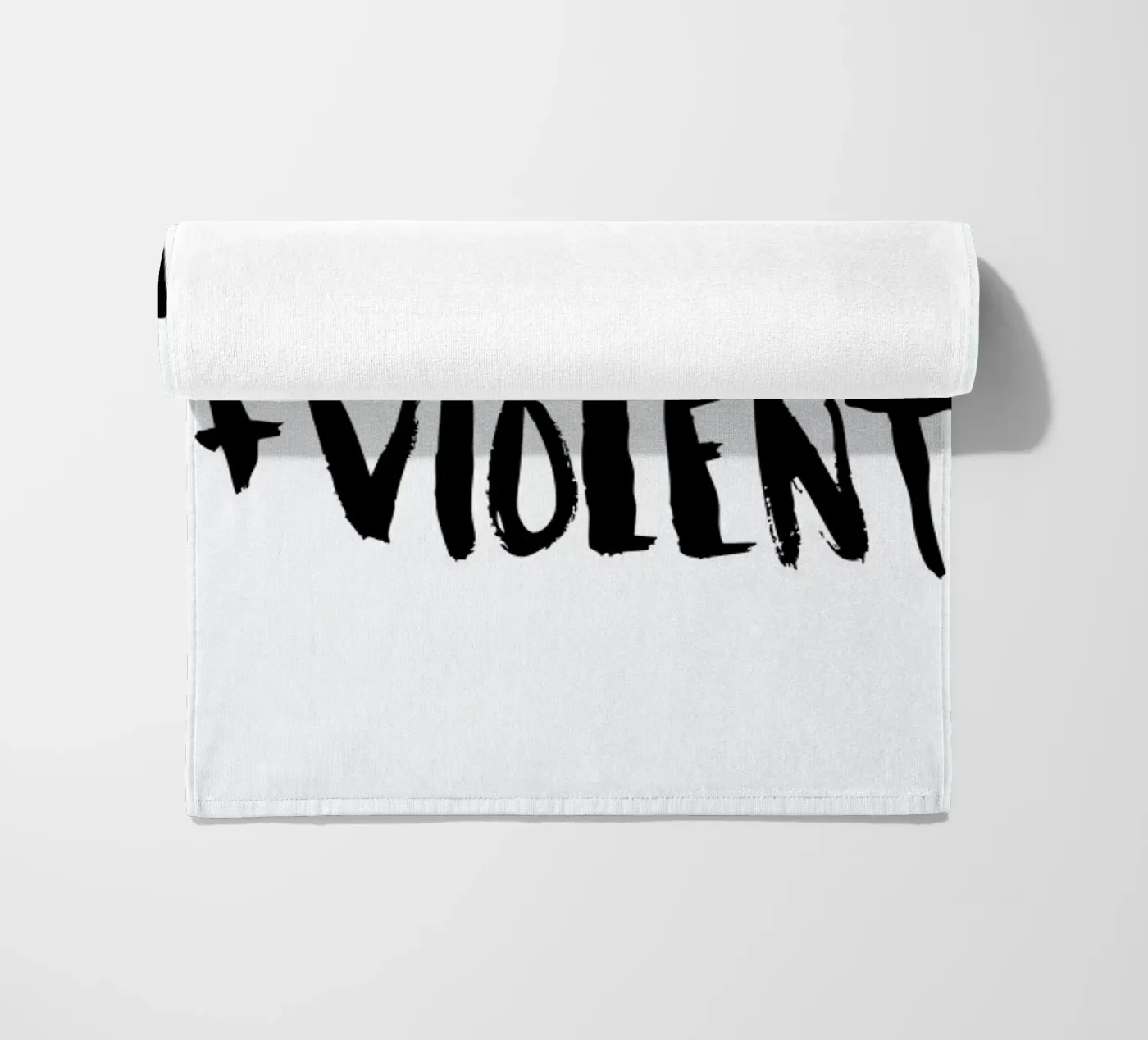 Negative + Violent beach towel by Dead Language