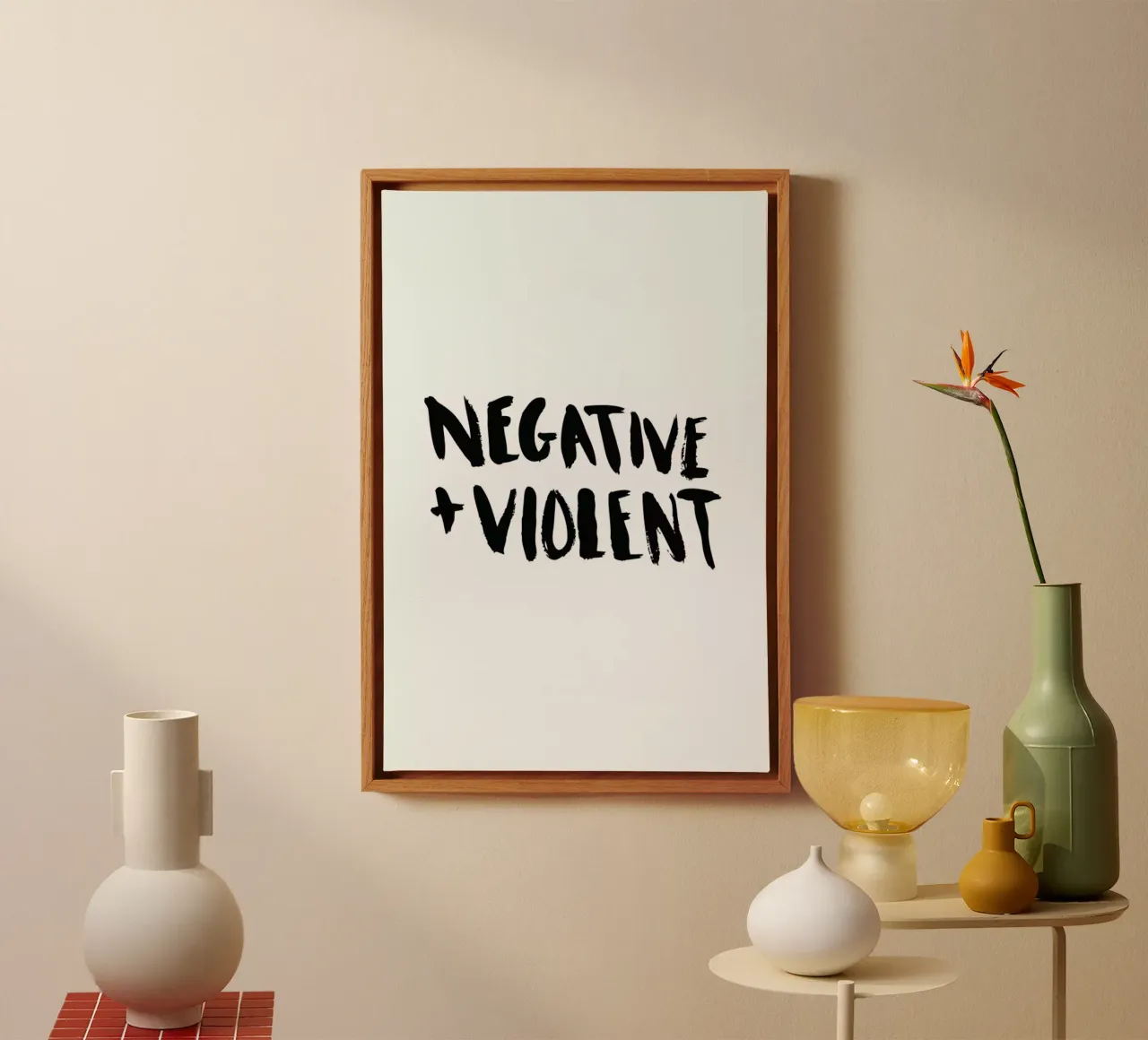 Negative + Violent tela da Dead Language