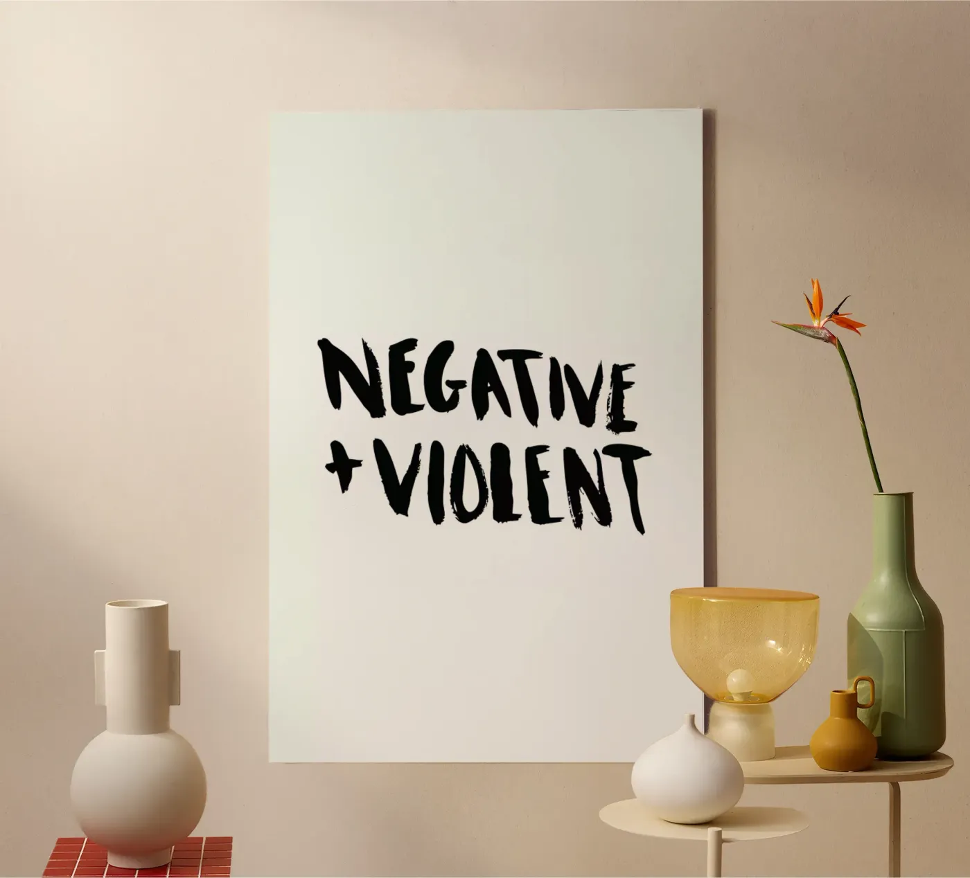 Negative + Violent tela da Dead Language