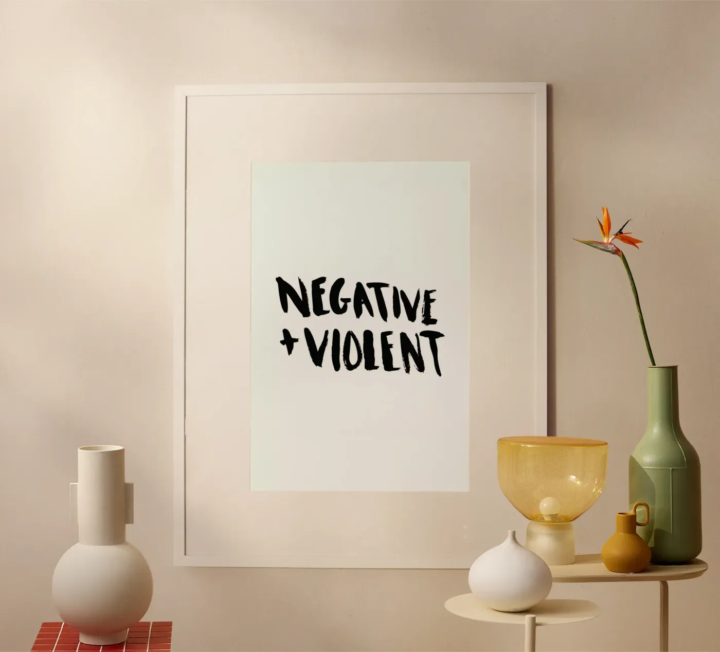 Negative + Violent poster da Dead Language
