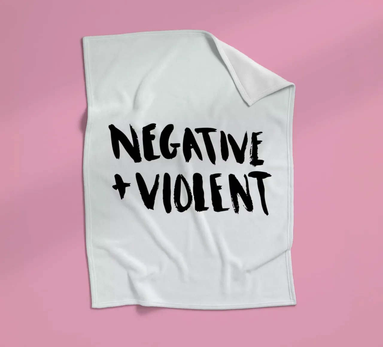 Negative + Violent fleece blanket by Dead Language