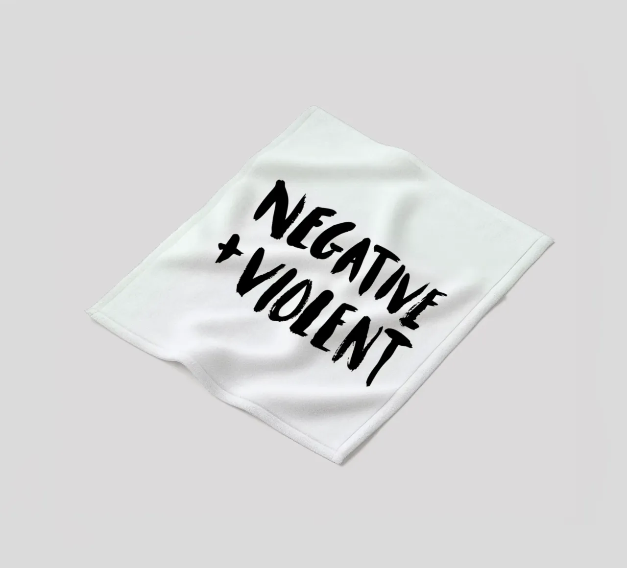 Negative + Violent fleece blanket by Dead Language