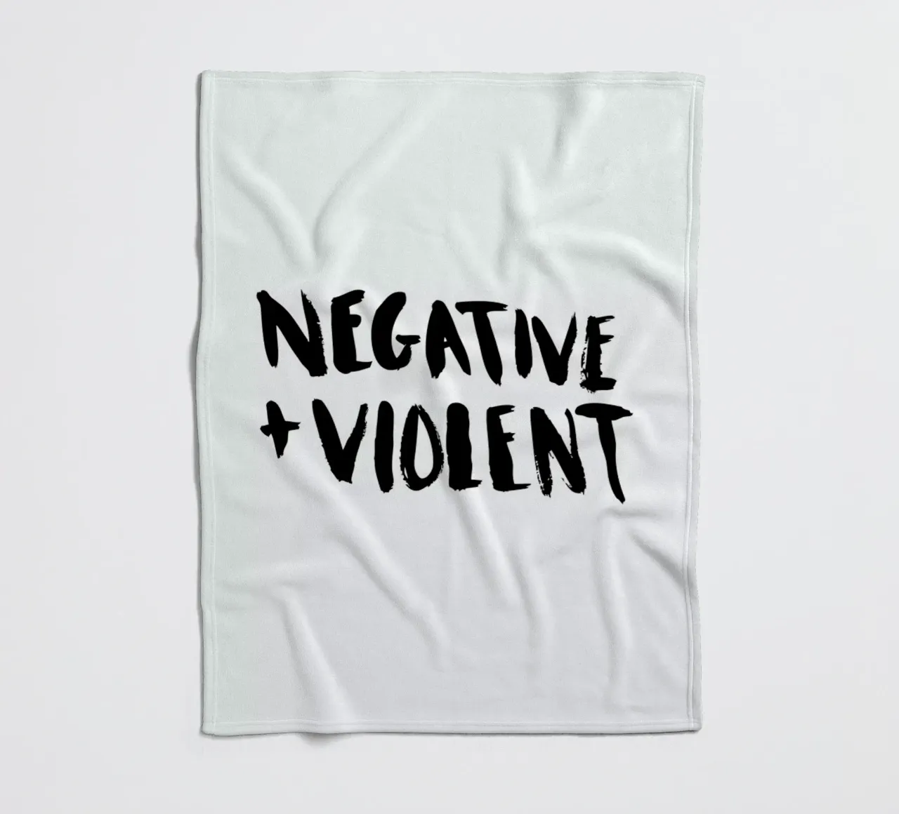Negative + Violent fleece blanket by Dead Language