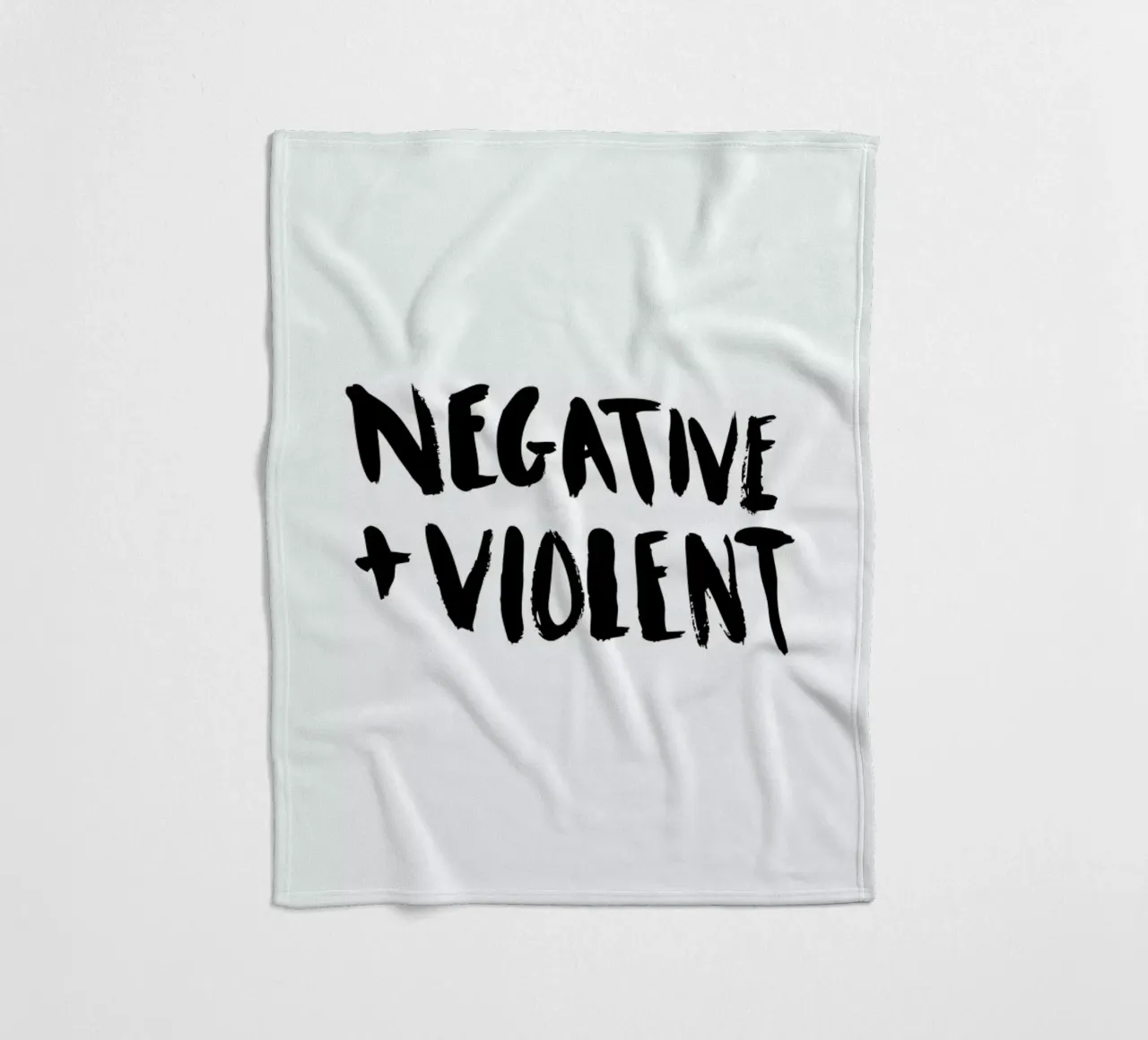 Negative + Violent fleece blanket by Dead Language