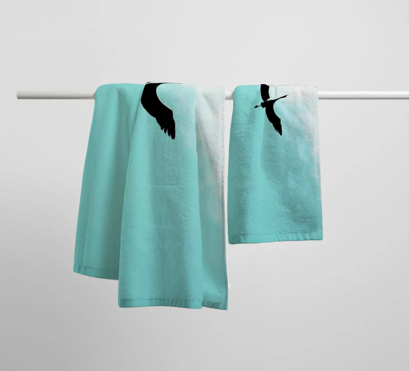 Crane(s) V towel by Tal Paz-Fridman