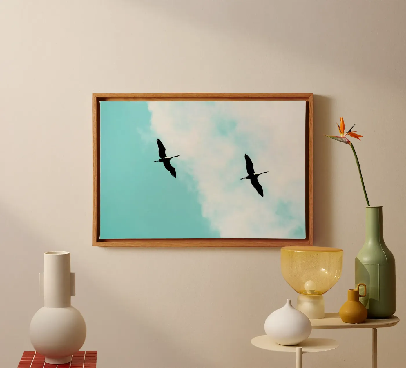 Crane(s) V Leinwand von Tal Paz-Fridman