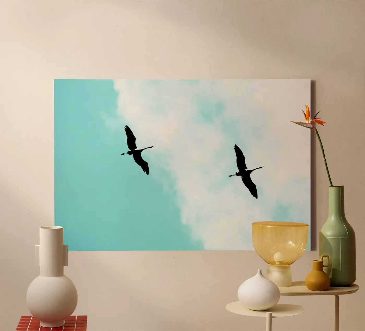 Crane(s) V Leinwand von Tal Paz-Fridman