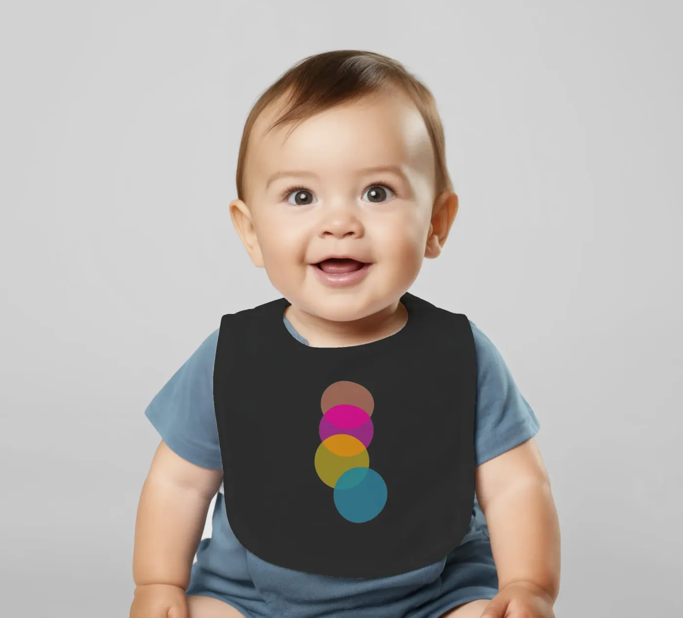 Refract baby bib by Rose Beck Art