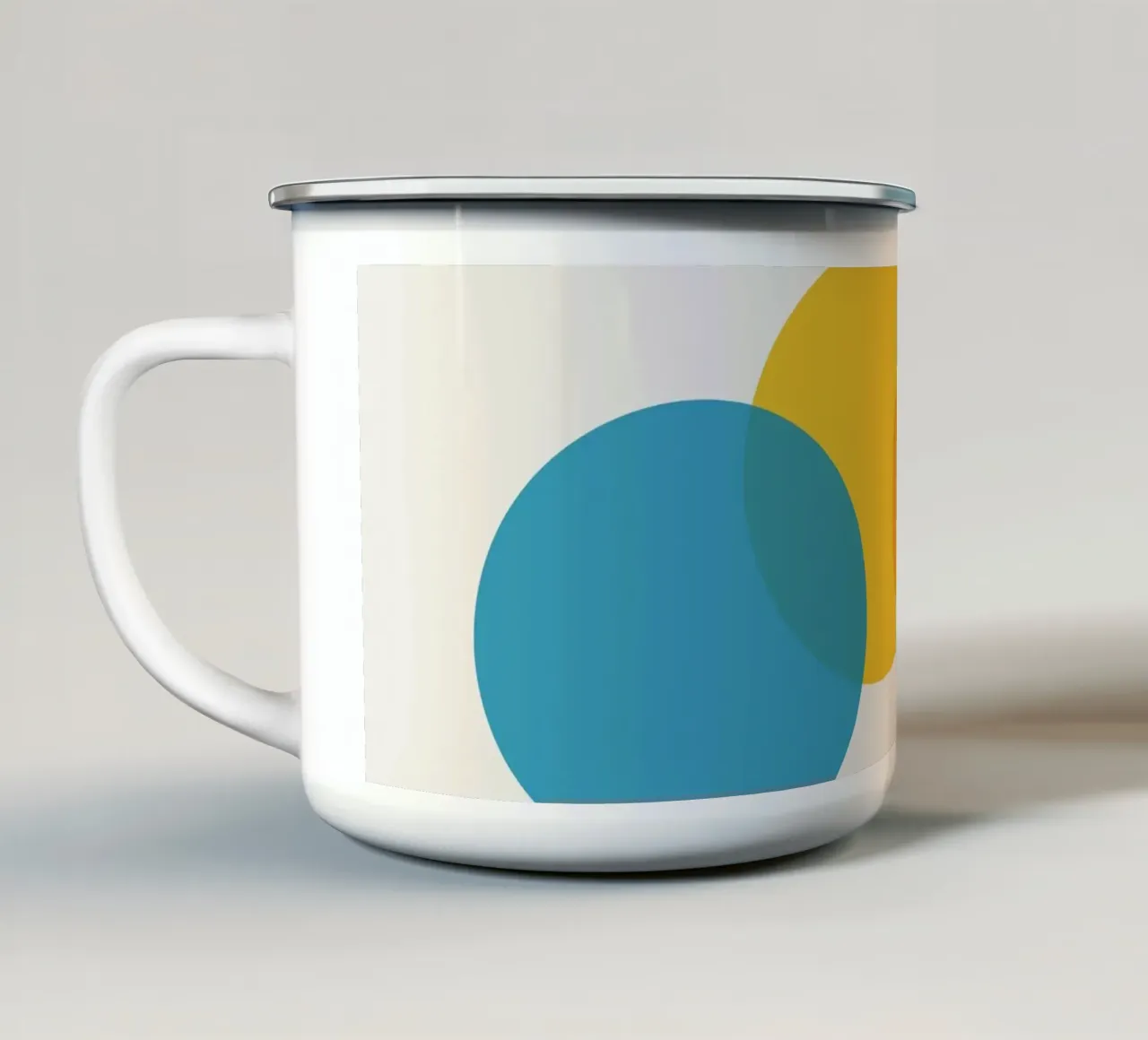 Rifrazione tazza in smalto da Rose Beck Art