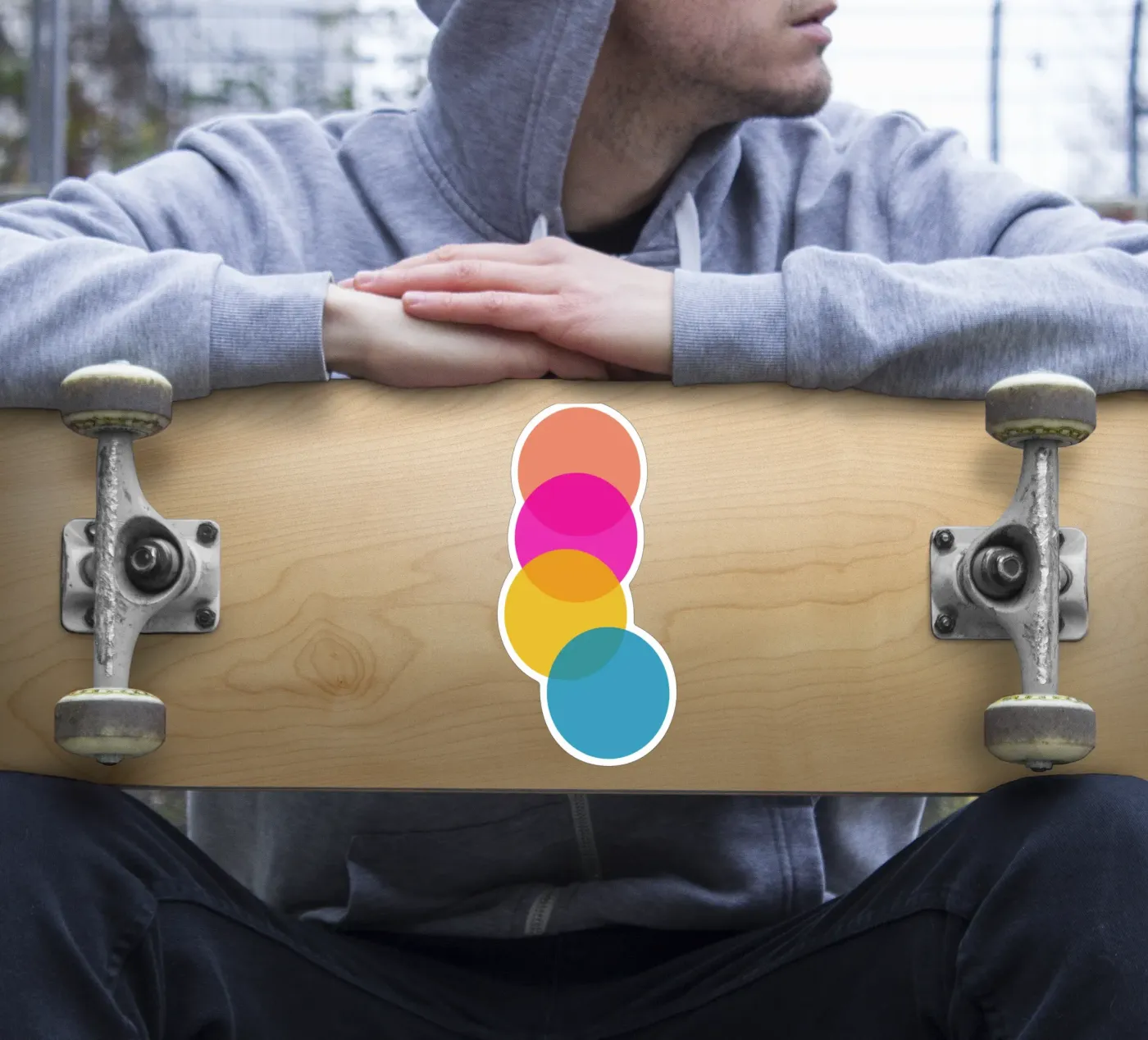 Refract sticker van Rose Beck Art