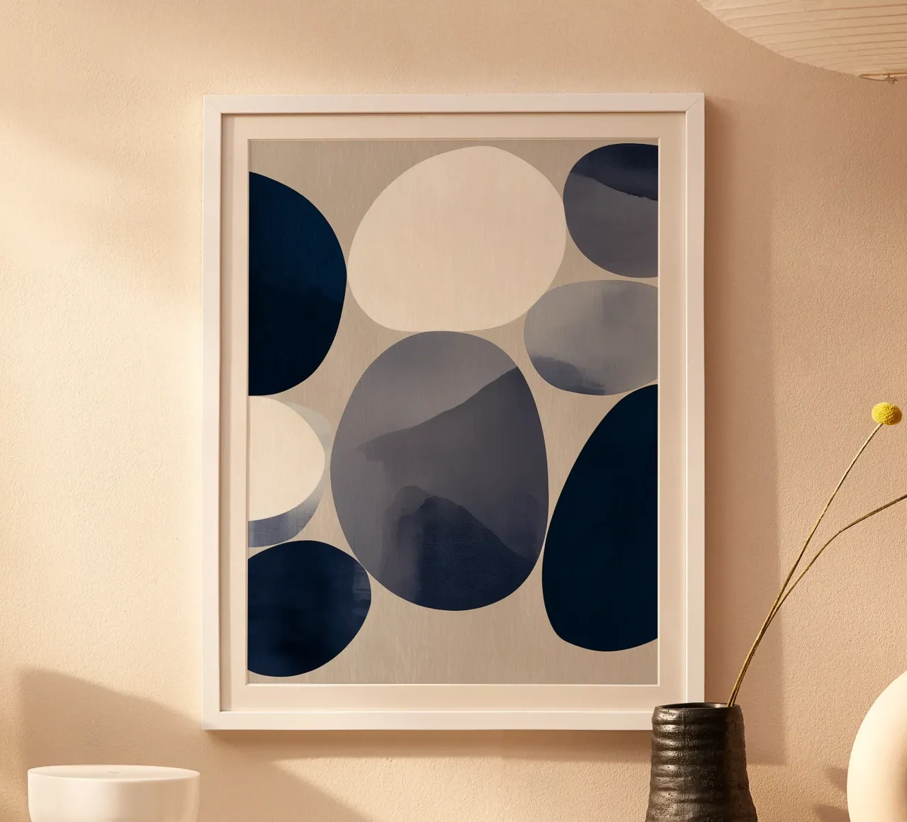 Moduli Eclipse poster con telaio in legno da Seed & Signal