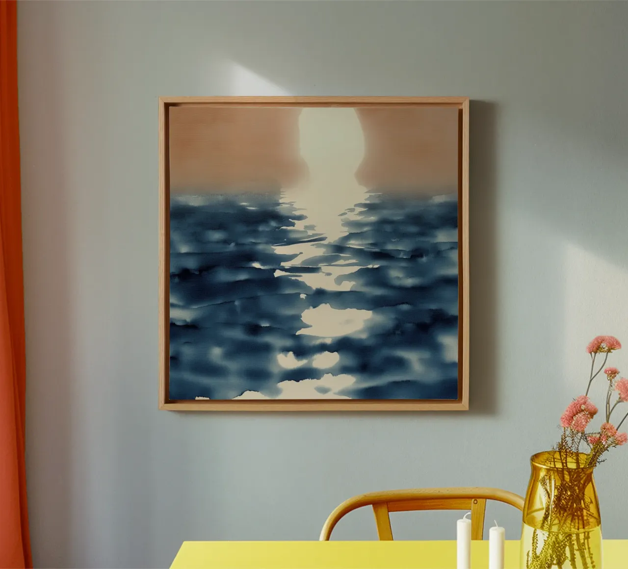Solstice Tide canvas with Floater frame by Matthias Keller Studio