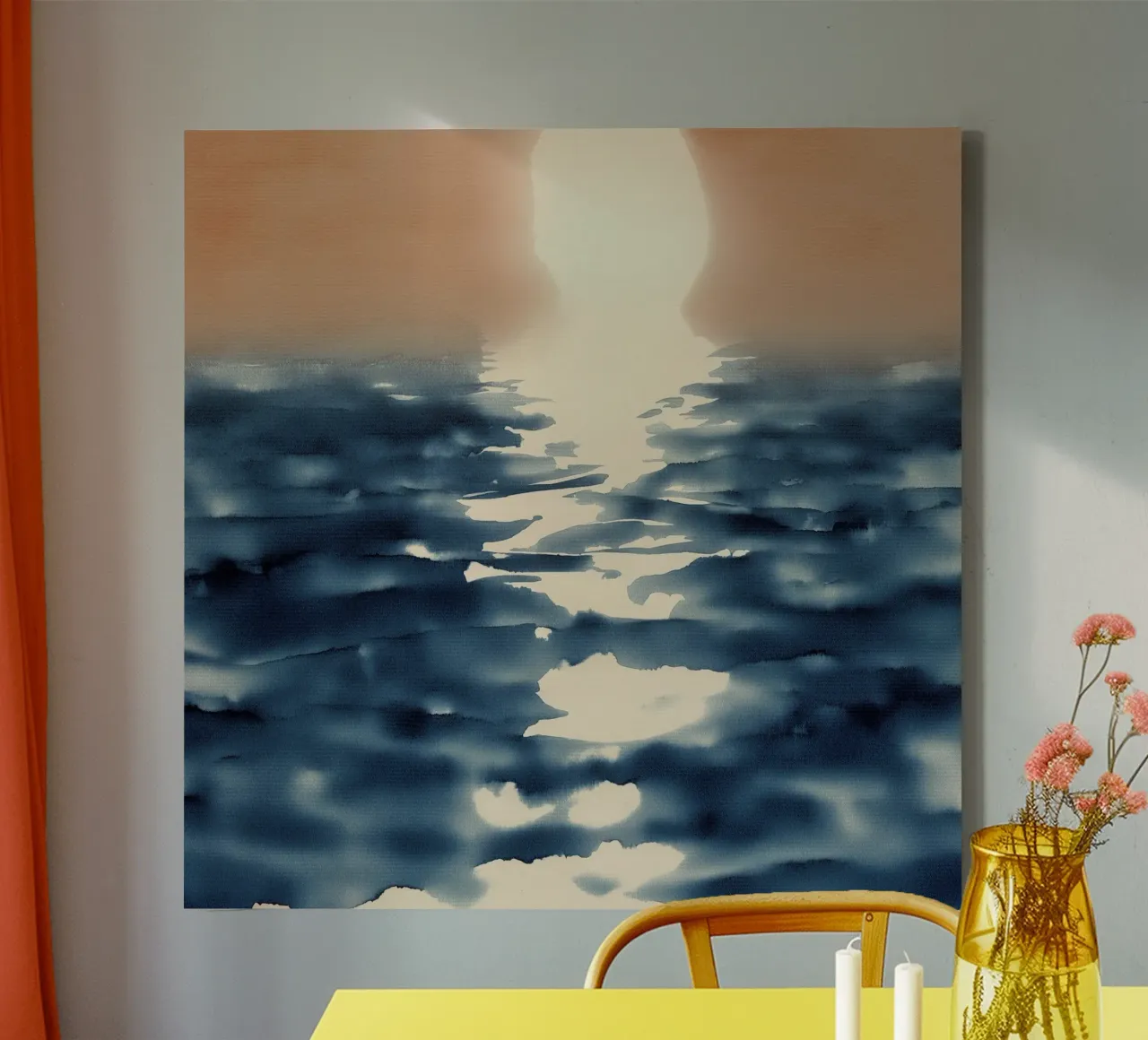 Solstice Tide canvas with Floater frame by Matthias Keller Studio