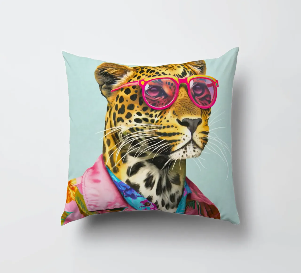 Icona di moda Ghepardo Dandy cuscino da Andrea Haase Animal Love