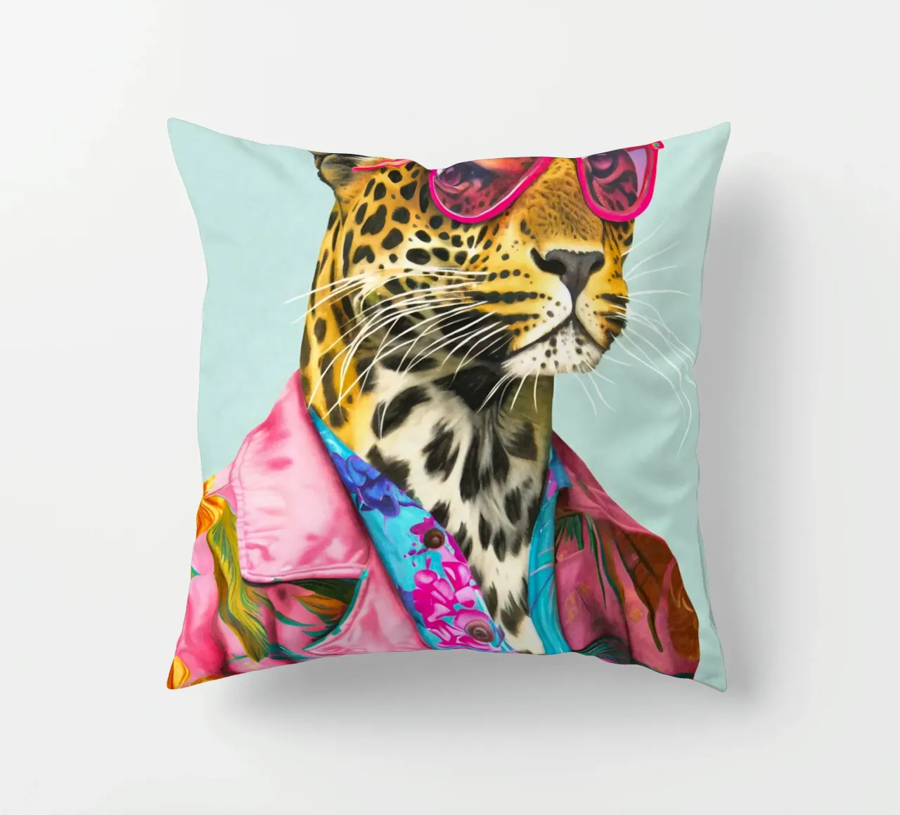 Icona di moda Ghepardo Dandy cuscino da Andrea Haase Animal Love