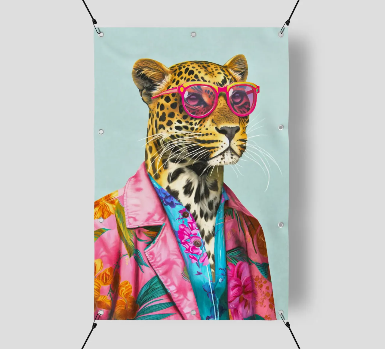 Icona di moda Ghepardo Dandy telo in pvc da Andrea Haase Animal Love