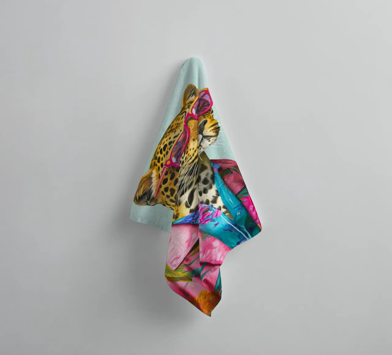 Icona di moda Ghepardo Dandy asciugamano da bagno da Andrea Haase Animal Love