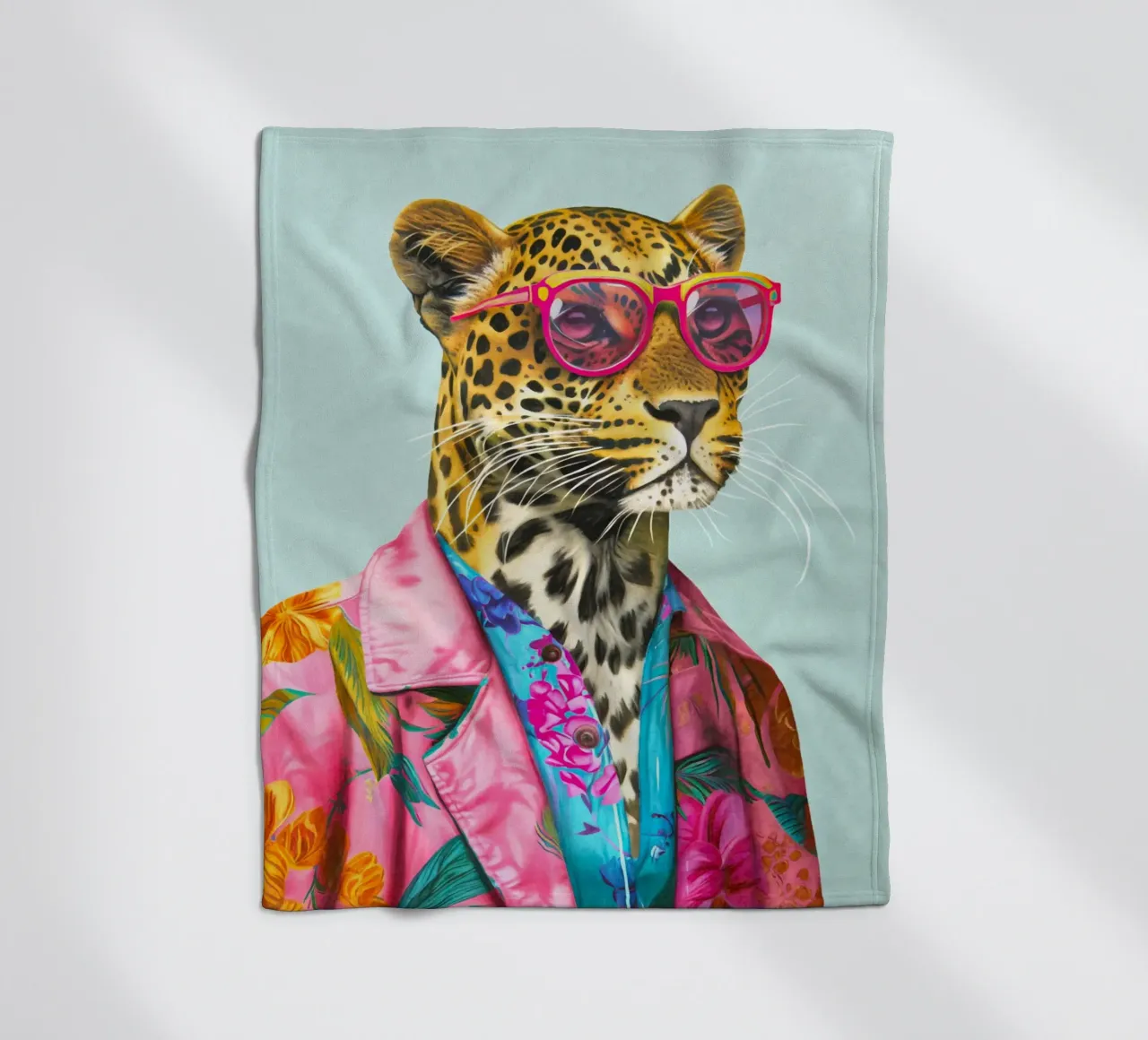 Icona di moda Ghepardo Dandy coperta in pile da Andrea Haase Animal Love