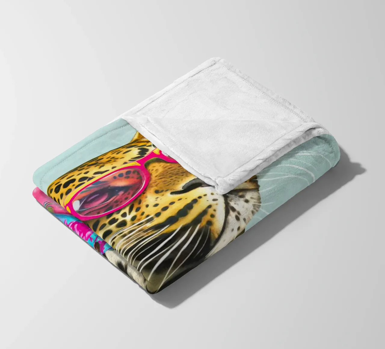 Icona di moda Ghepardo Dandy coperta in pile da Andrea Haase Animal Love