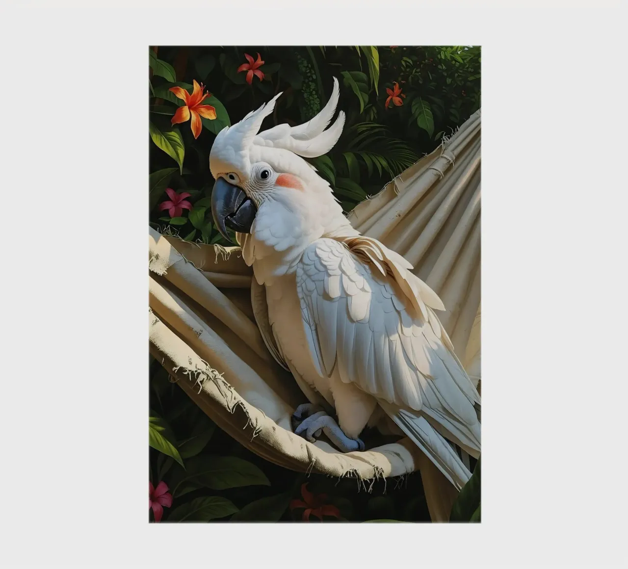 🌿🌺 Cockatoo | Ssst... summer mode active notebook by Trinkets NL Design Studio