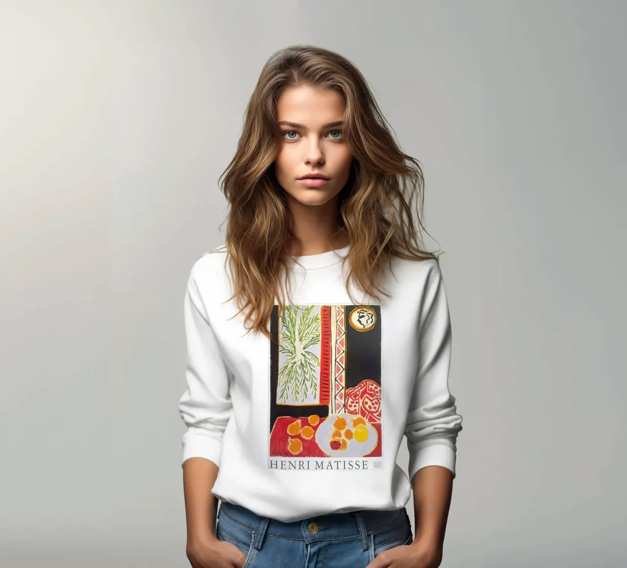 Dining table Abstract sweatshirt by DODOLAN STORE