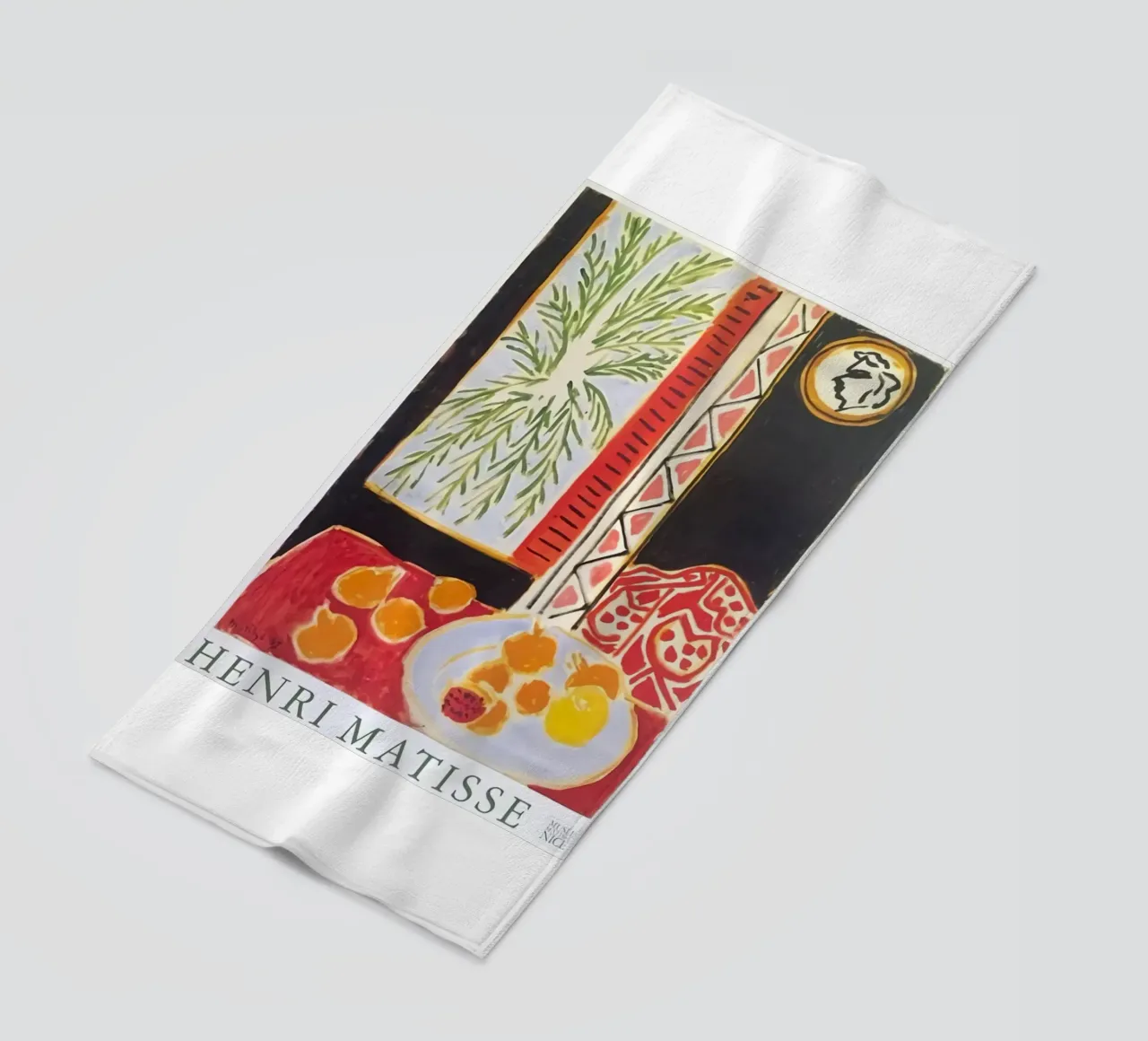 Dining table Abstract beach towel by DODOLAN STORE