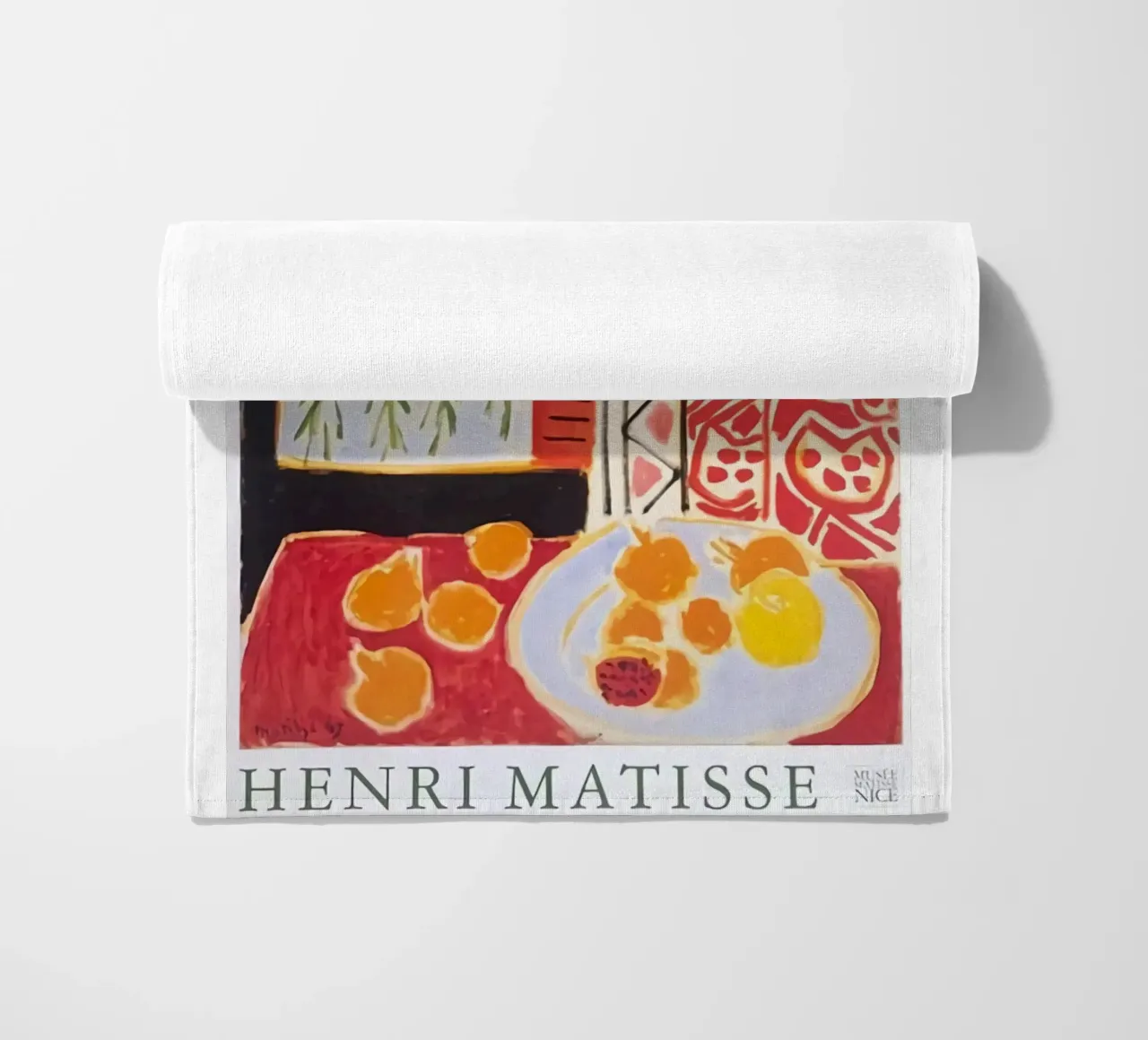 Dining table Abstract beach towel by DODOLAN STORE