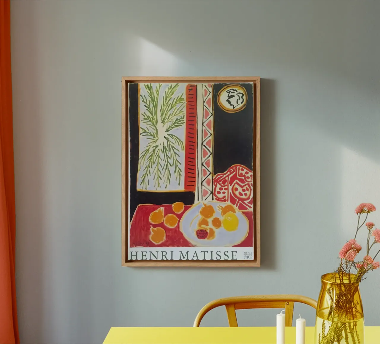 Eettafel Abstract canvas van DODOLAN STORE