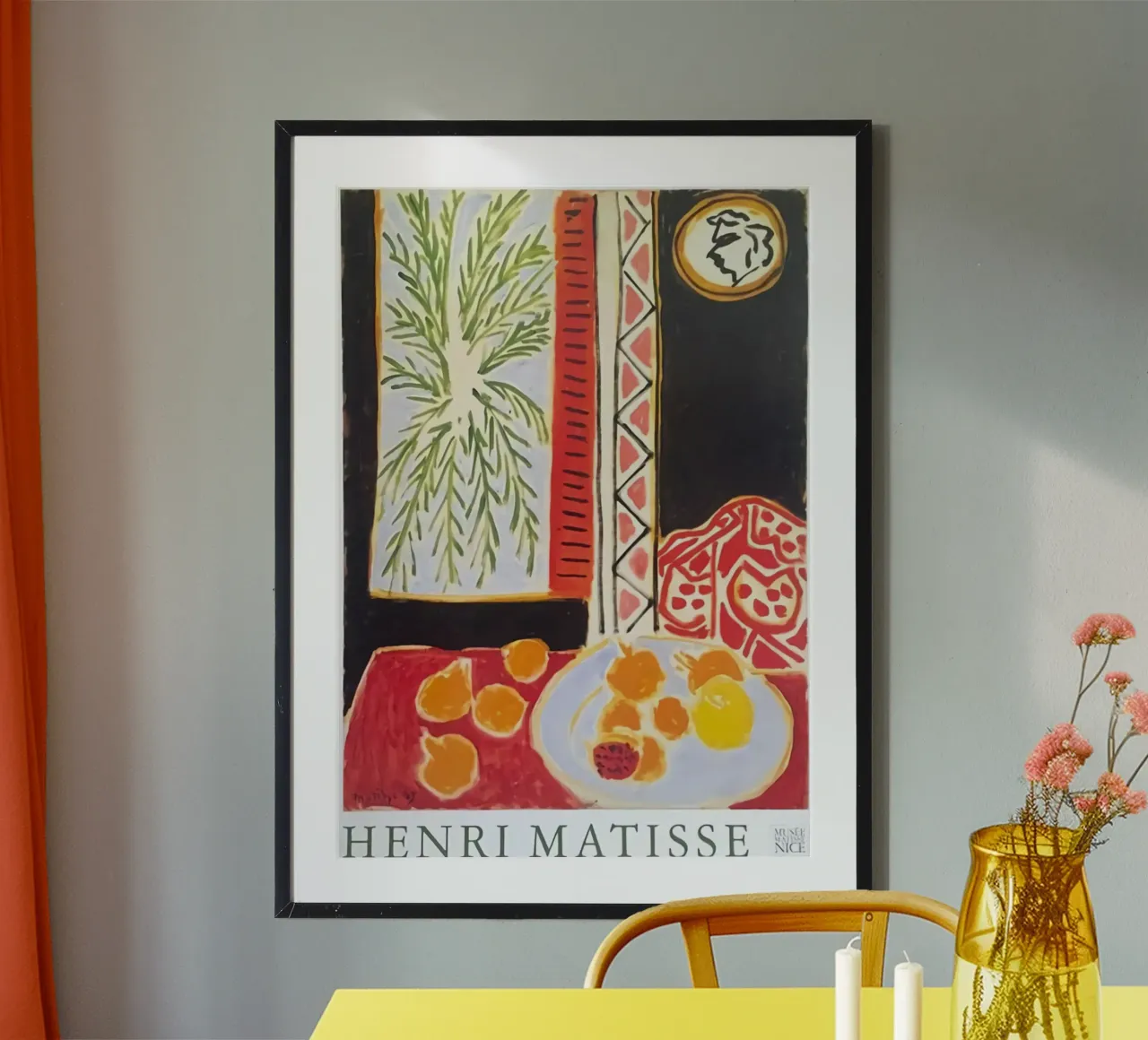 Dining table Abstract poster by DODOLAN STORE