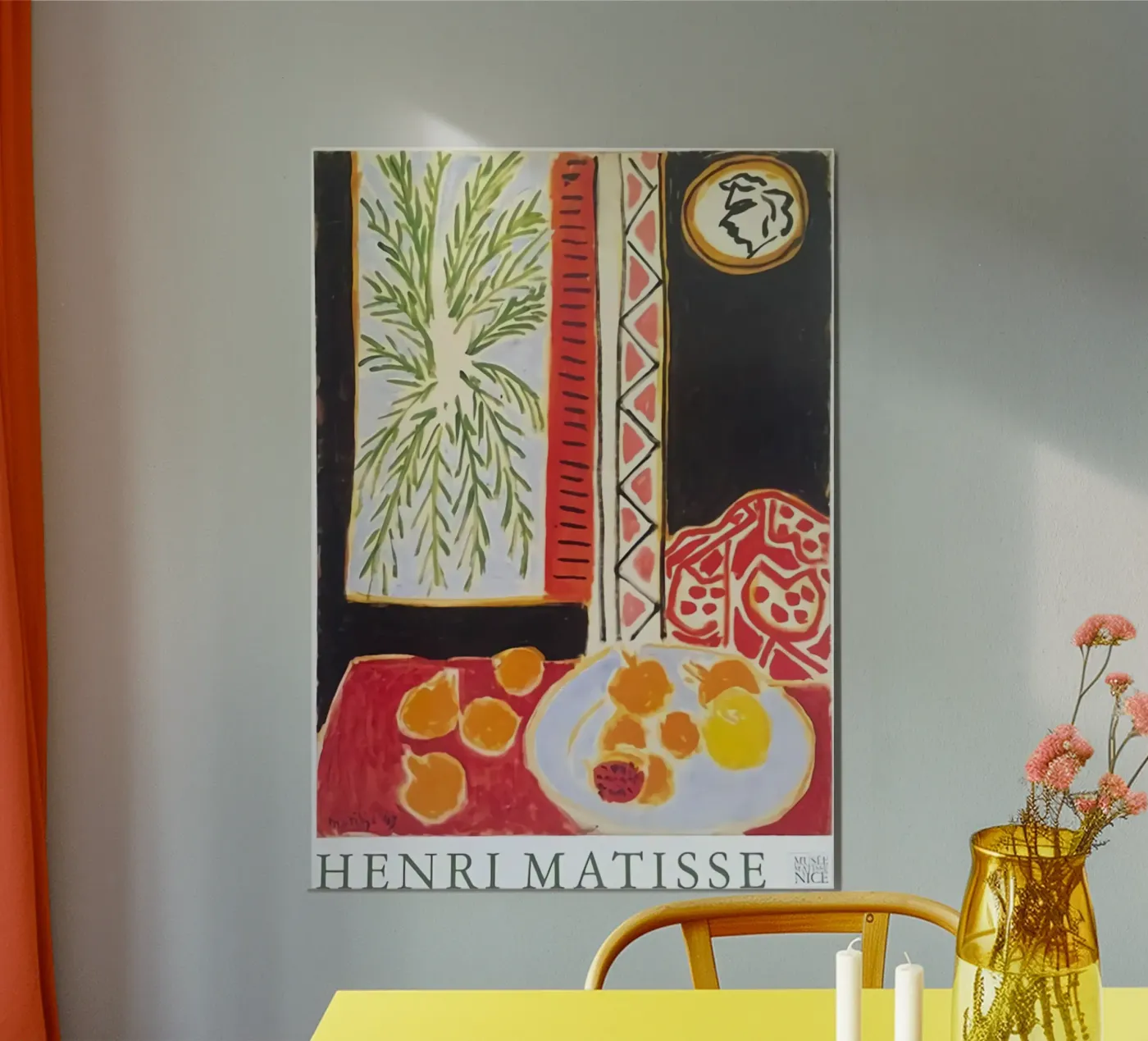 Dining table Abstract Poster von DODOLAN STORE