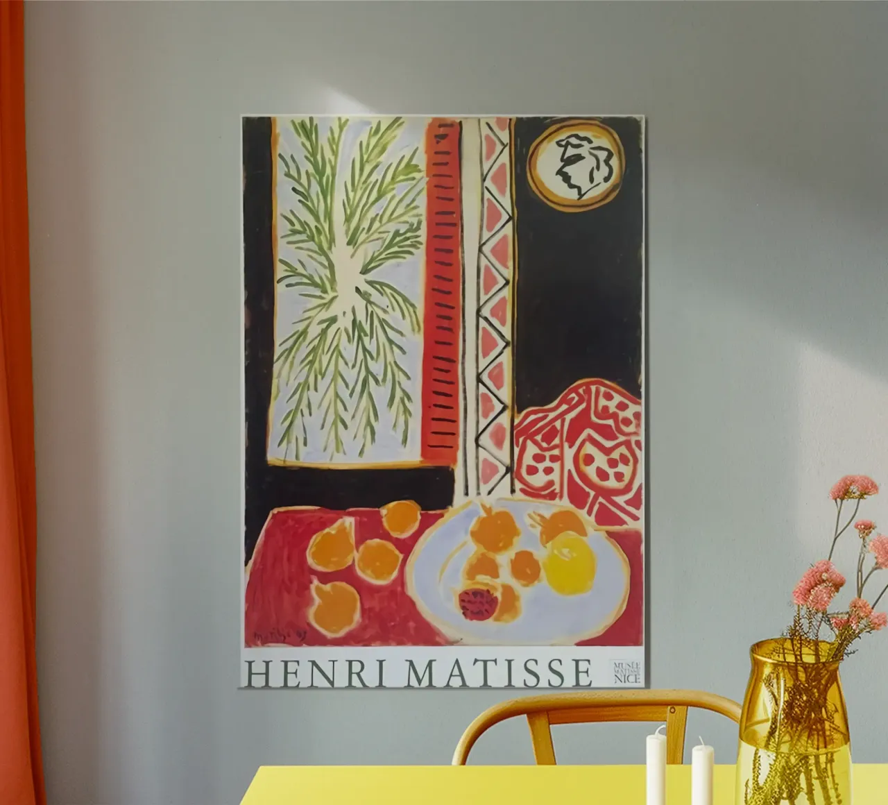 Dining table Abstract poster by DODOLAN STORE