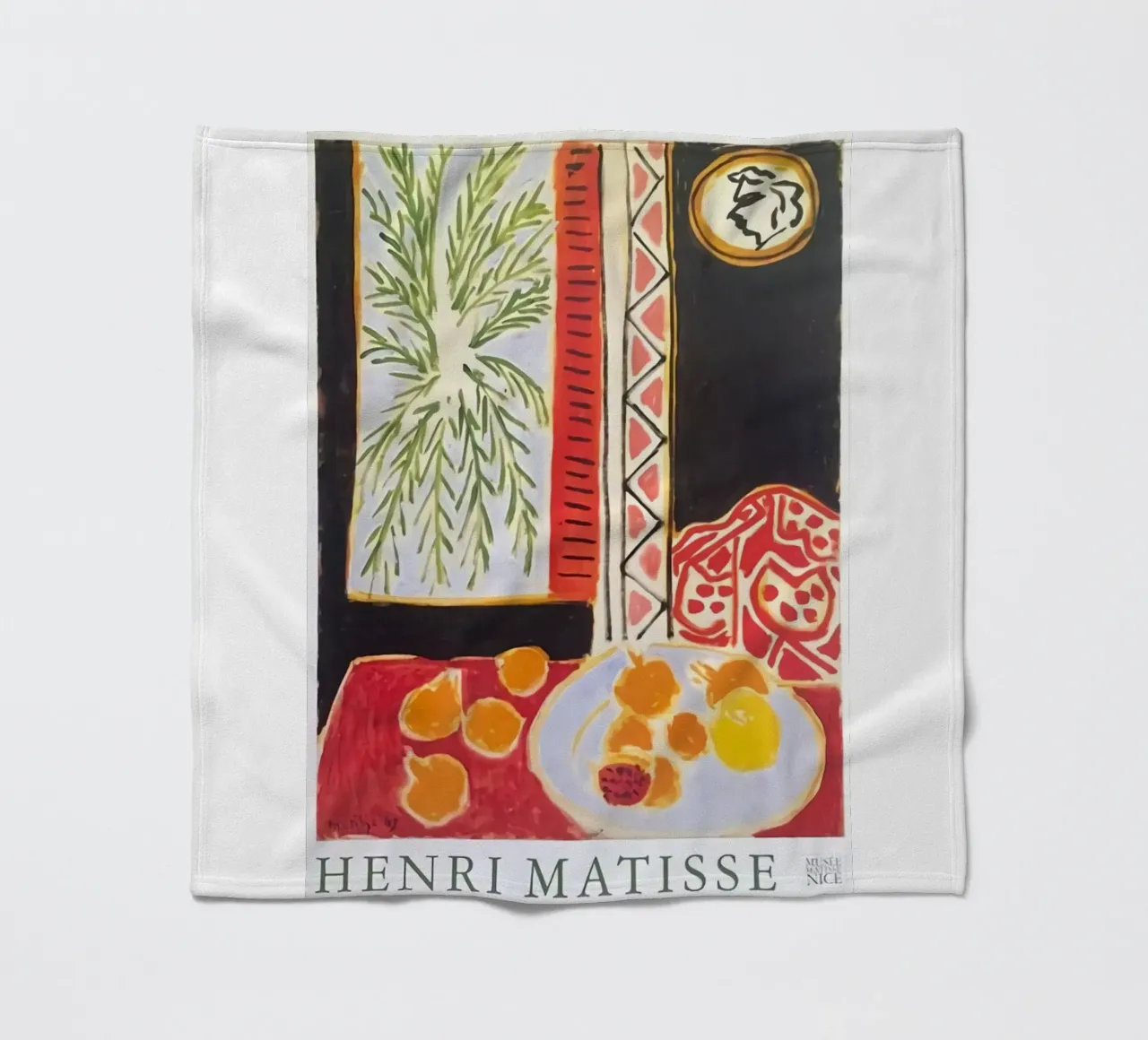 Dining table Abstract fleece blanket by DODOLAN STORE