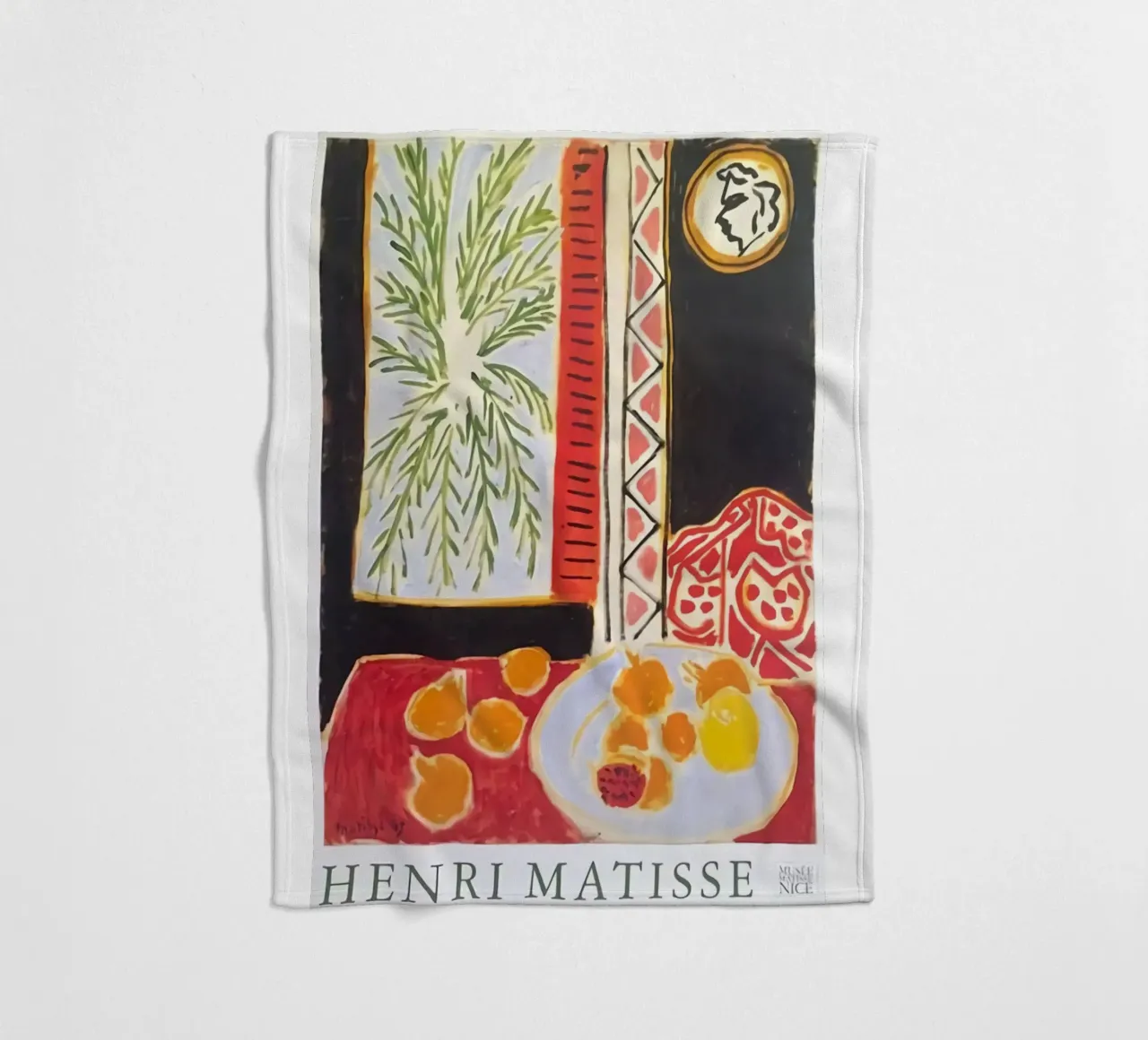 Dining table Abstract fleece blanket by DODOLAN STORE