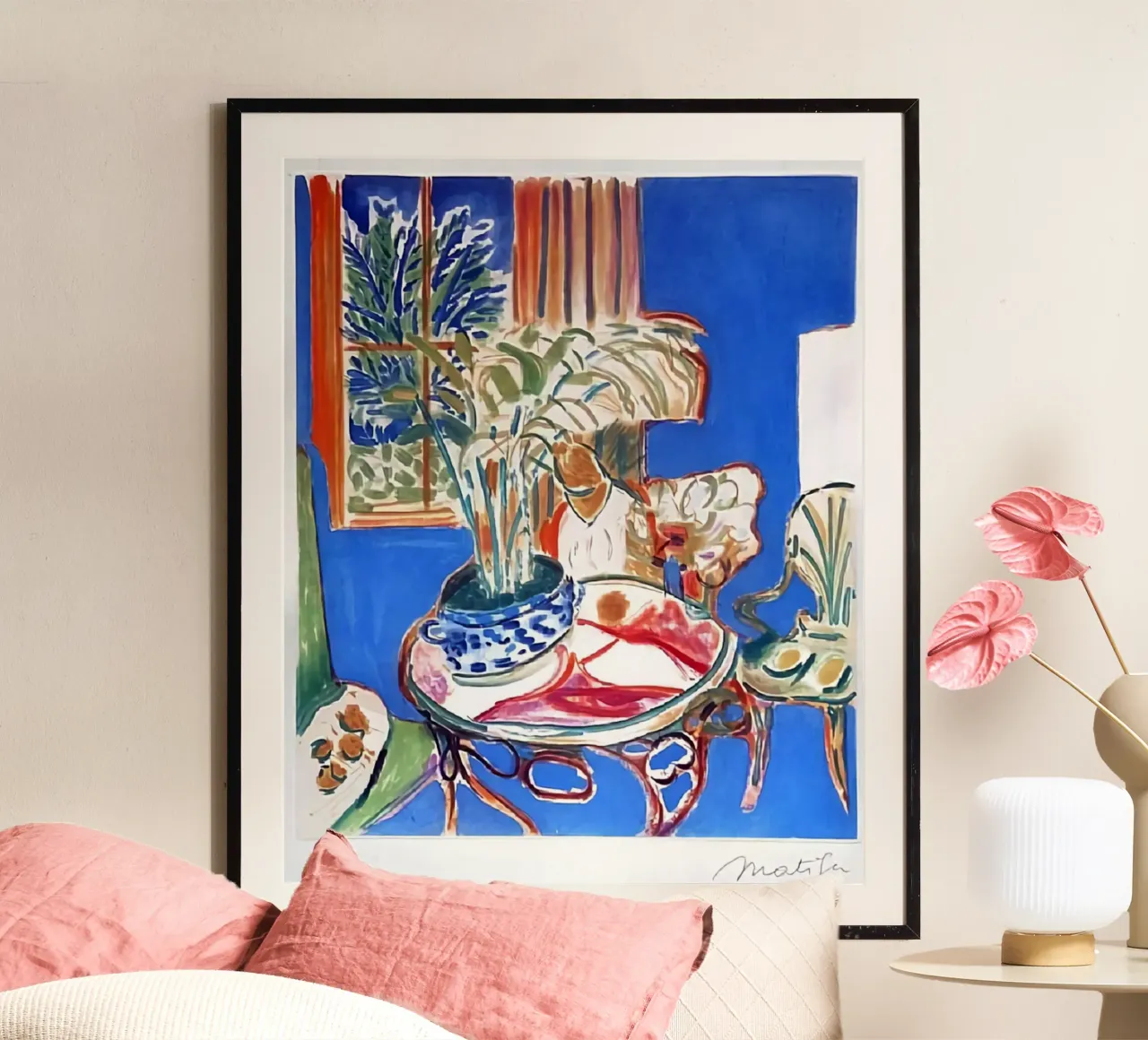 Stile astratto Matisse poster con telaio in alluminio da DODOLAN STORE