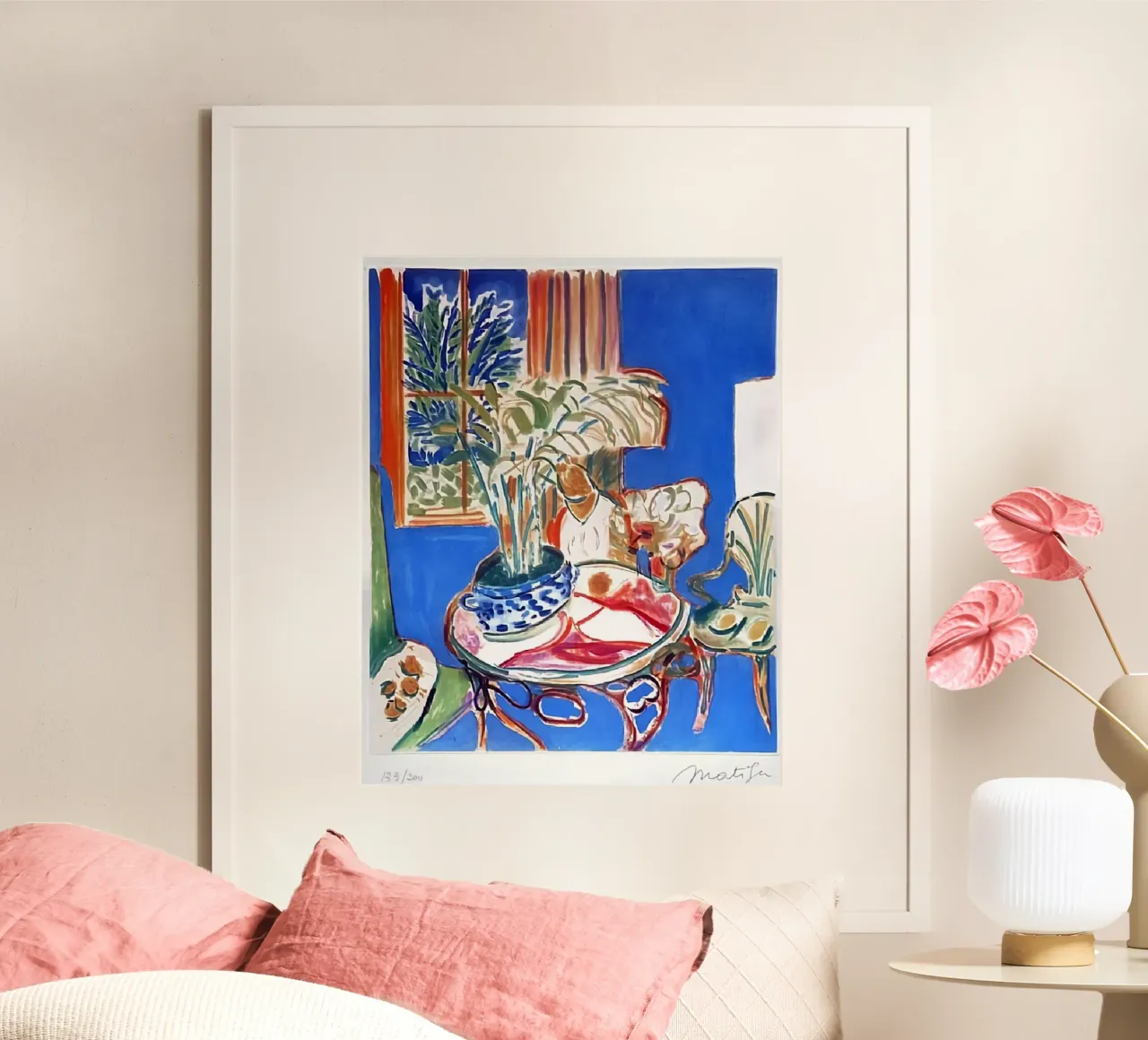 Stile astratto Matisse poster con telaio in alluminio da DODOLAN STORE