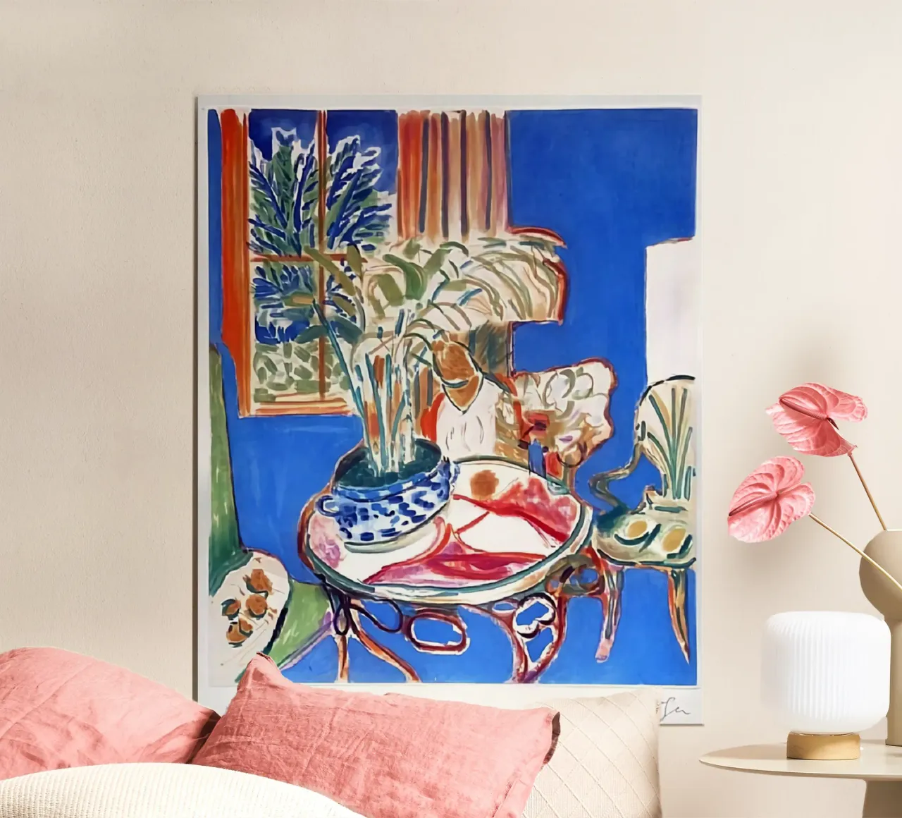 Stile astratto Matisse poster con telaio in alluminio da DODOLAN STORE
