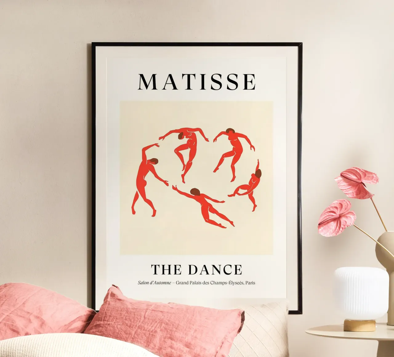 La danza di Matisse poster con telaio in alluminio da DODOLAN STORE