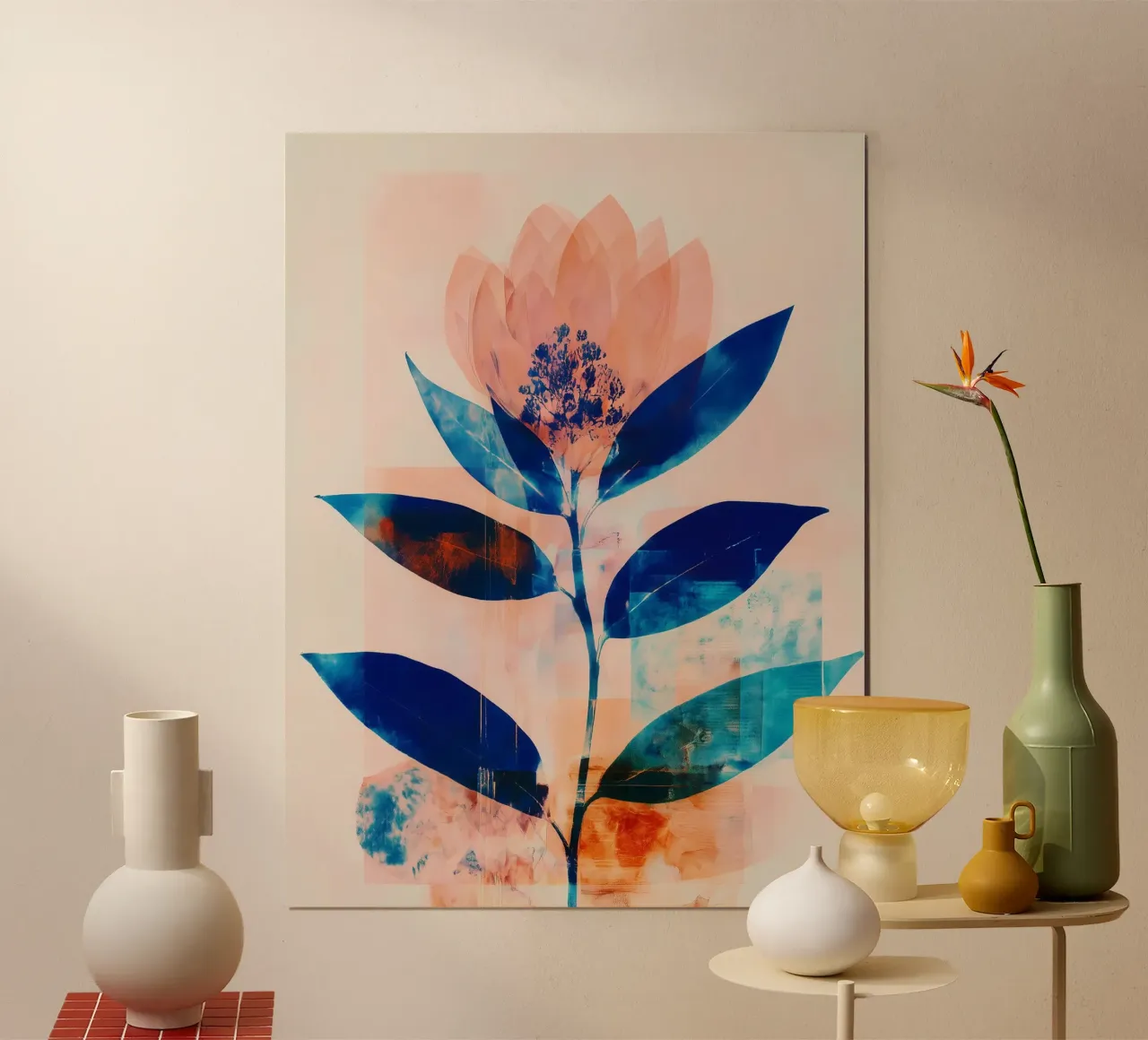 Frequenza dei petali 1 poster con telaio in plastica da Seed & Signal