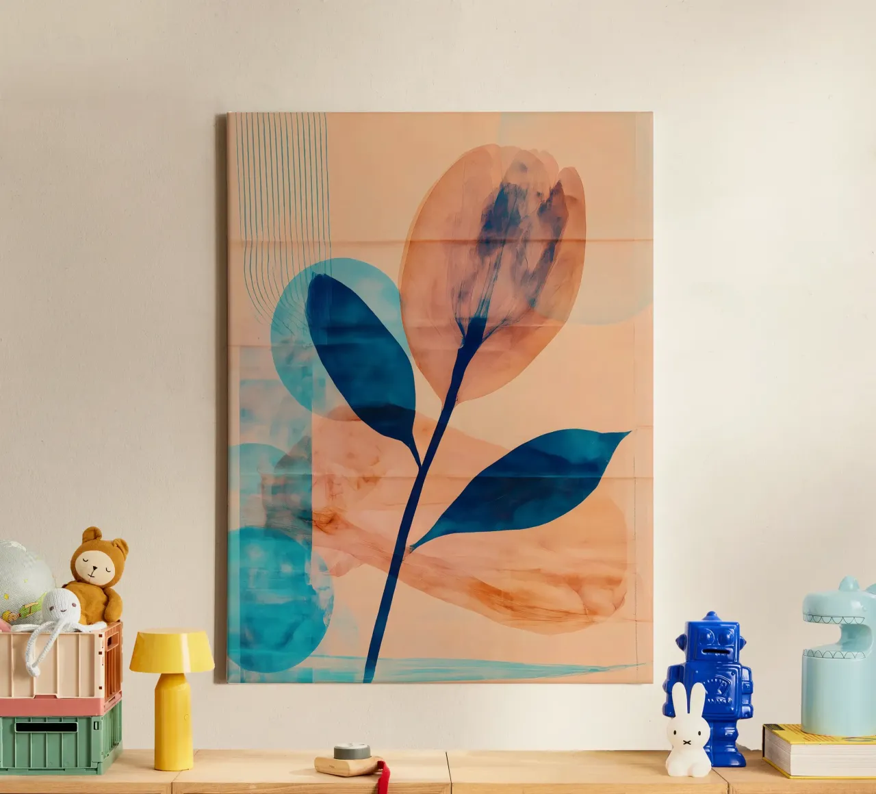 Petal Frequency 2 canvas with Floater frame by Seed & Signal
