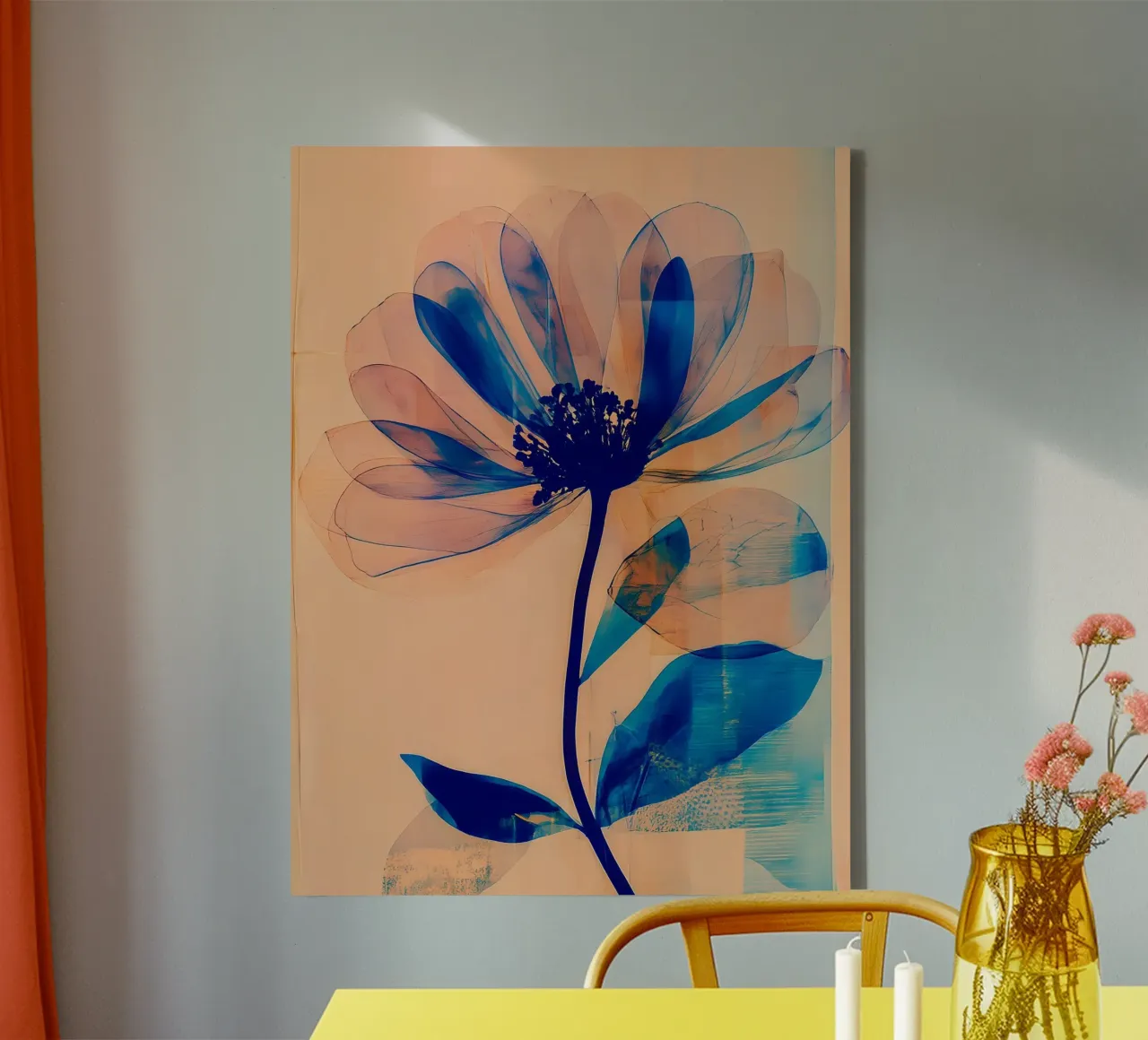Frequenza dei petali 3 tela con Cornice a cassetta da Seed & Signal